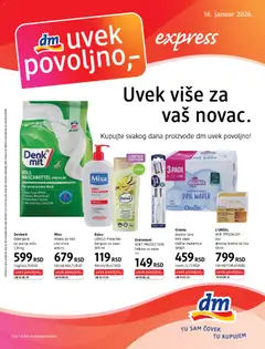 Pregled DM Drogerie kataloga - važi od 16.01.2026