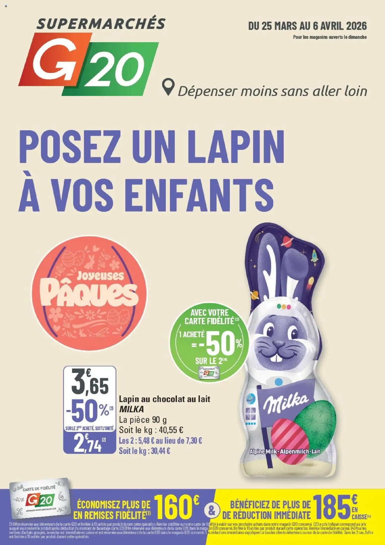 Prévisualisation de G20 Supermarchés catalogue du magasin G20 Supermarchés formulaire valide 25/03/2026