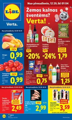 LIDL parduotuvės leidinio Leidinys galiojančio nuo 2025.12.29 peržiūra