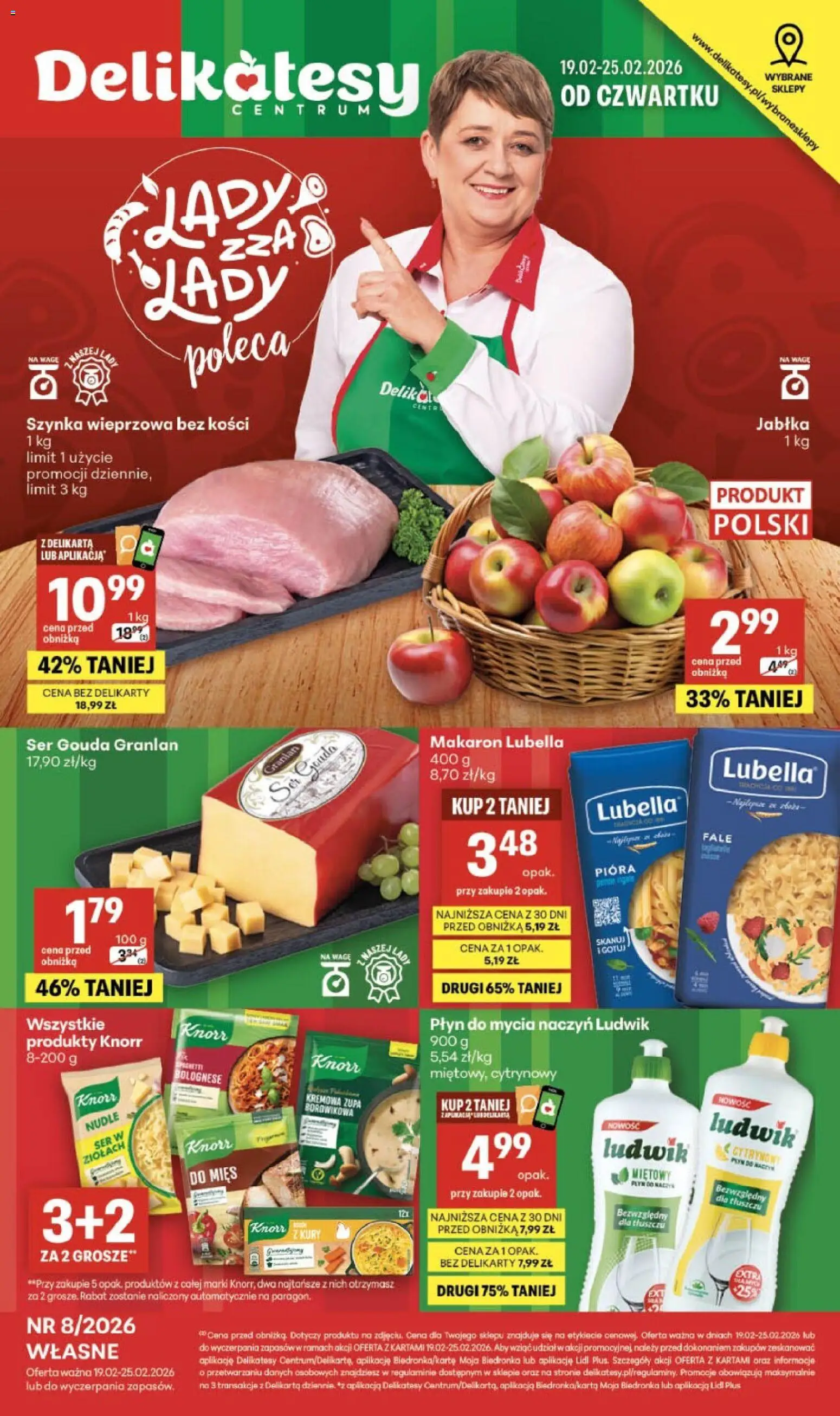 Pogląd gazetki "Sklepy Własne" ze sklepu Delikatesy Centrum ważnej od 19.02.2026