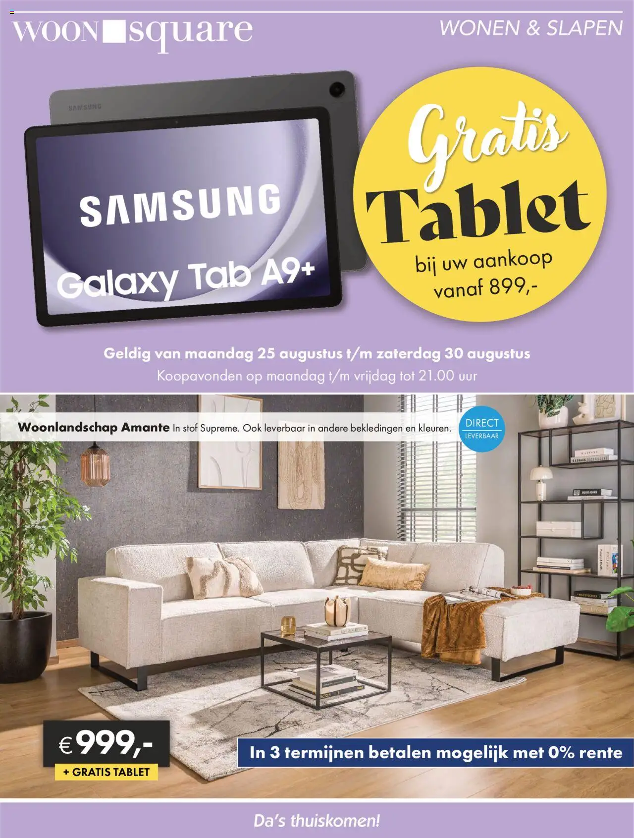 Woonsquare shop Folder geldig vanaf 25-08-2025 - Paginanummer 1
