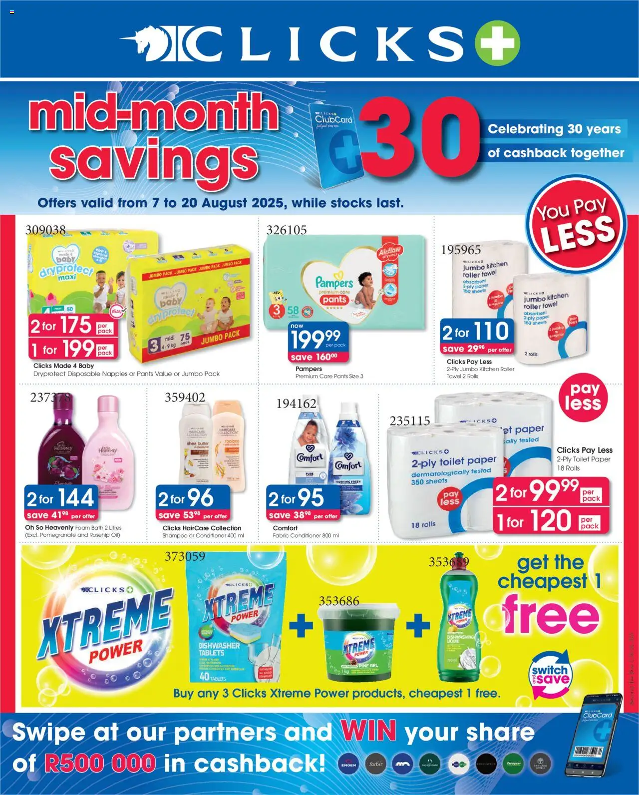 Clicks Specials from 07/08 - 20/08/2025 > Promotions