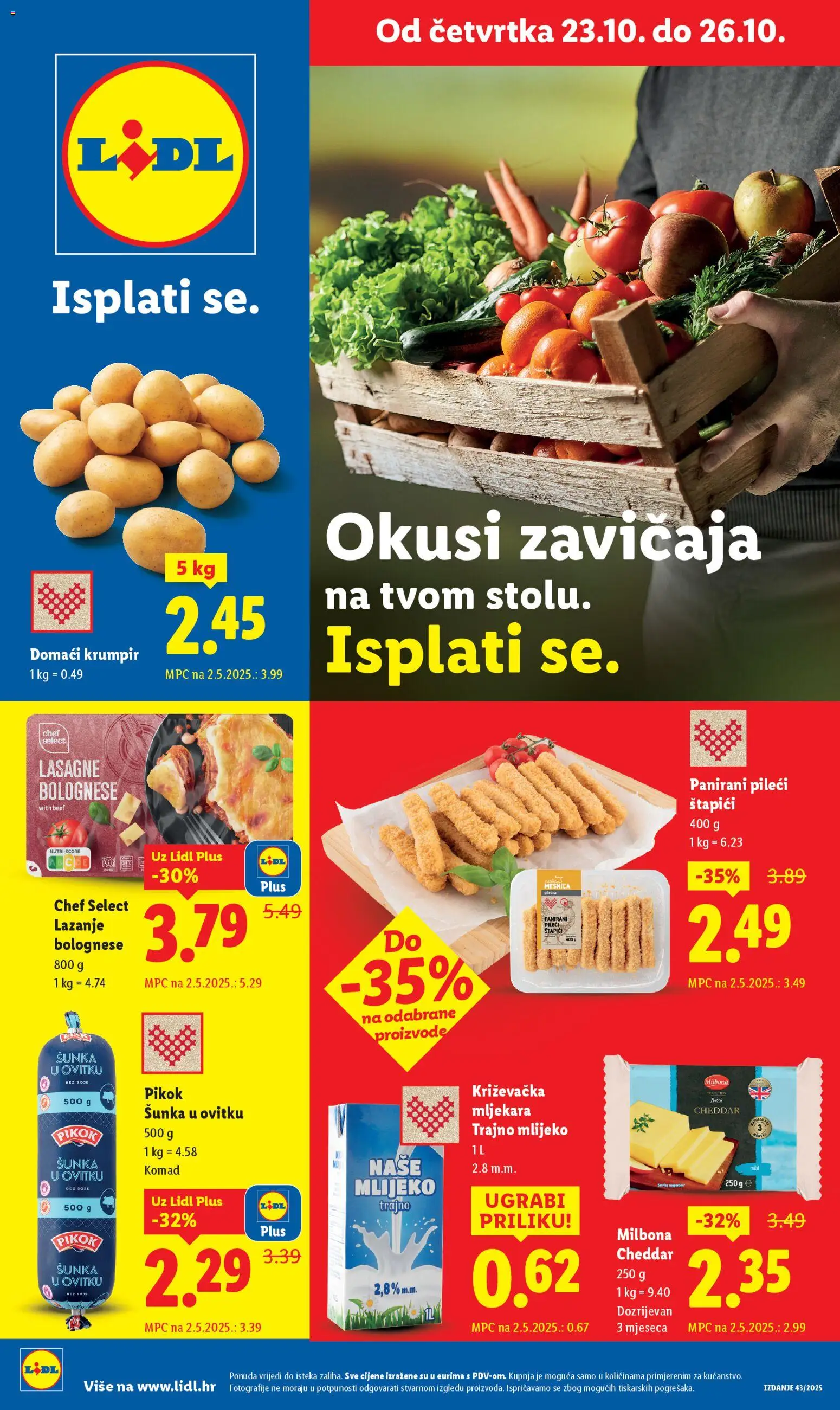 Lidl aktualni Super Ponuda vrijedi od 23.10.2025 - tjedna akcija broj stranice 1