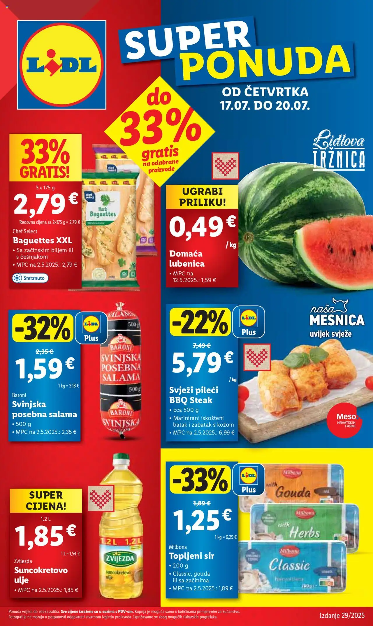 Lidl aktualni Katalog vrijedi od 17.07.2025 - tjedna akcija broj stranice 1
