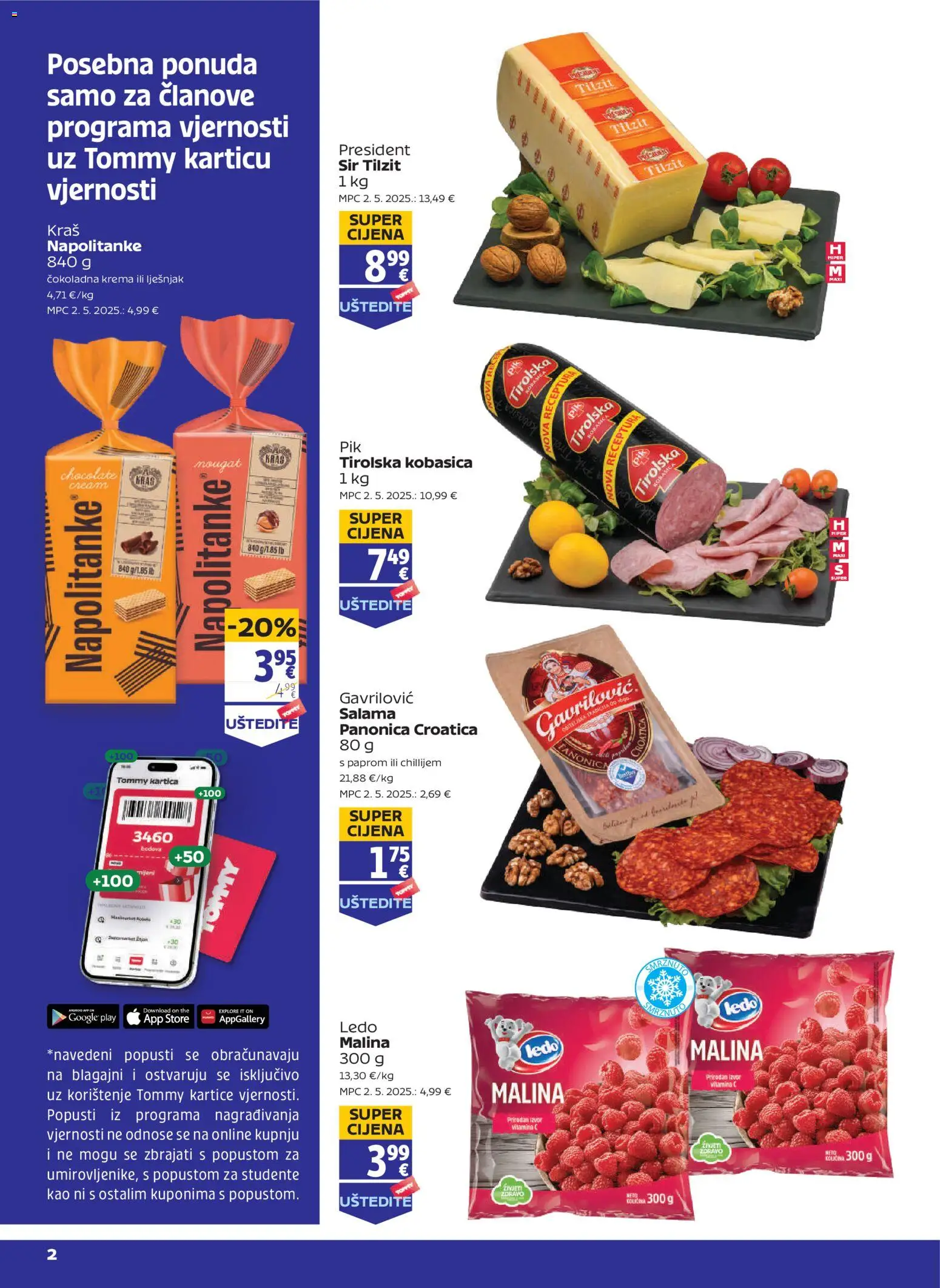 Pregled letka Pogodnosti za Tommy vjerne članove trgovine Tommy vrijedi od 08.01.2026