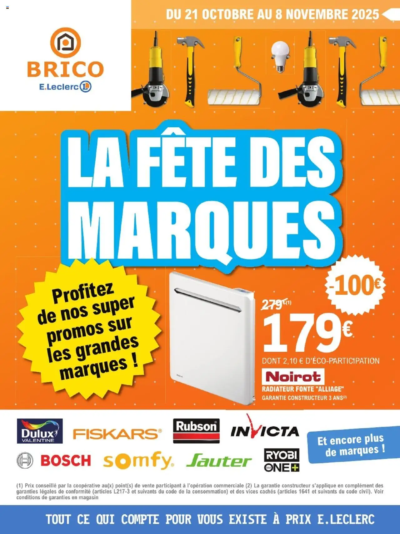Catalogue de la boutique Brico E.Leclerc valable du 21/10/2025 - Page numéro 1