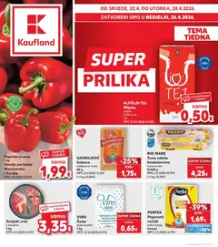 Pregled letka Kaufland Split trgovine Kaufland vrijedi od 22.04.2026
