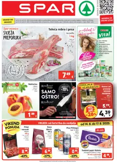 Pregled letka Katalog trgovine Spar vrijedi od 13.08.2025