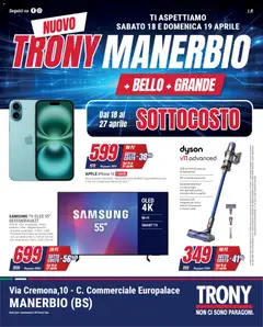 Anteprima dell'opuscolo Trony volantino Manerbio dal negozio Trony valido da 18/04/2026