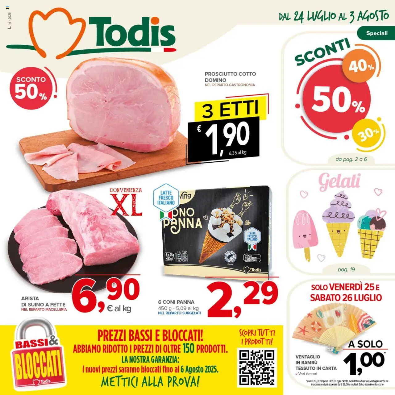 Volantino Todis valido da 24/07/2025 numero di pagina 1