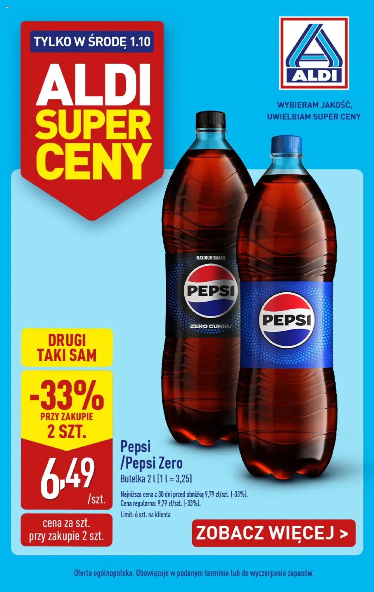 Aldi Tylko w środę od 01.10.2025 - Nowa Gazetka - Numer strony 1