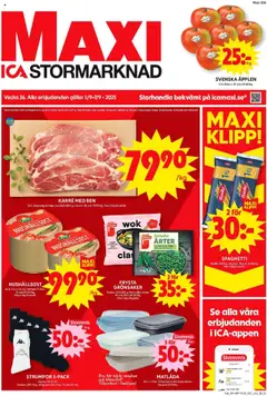 Förhandsgranska reklamblad Sollentuna från butik ICA Maxi gäller från 01/09/2025