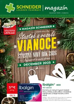 Náhľad Schneider lekáreň letáku platného od 01.12.2025