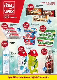 Náhľad CBA Verex letáku platného od 08.01.2026