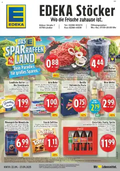 Vorschau von dem Prospekt des Geschäftes Edeka, gültig ab dem 21.09.2025