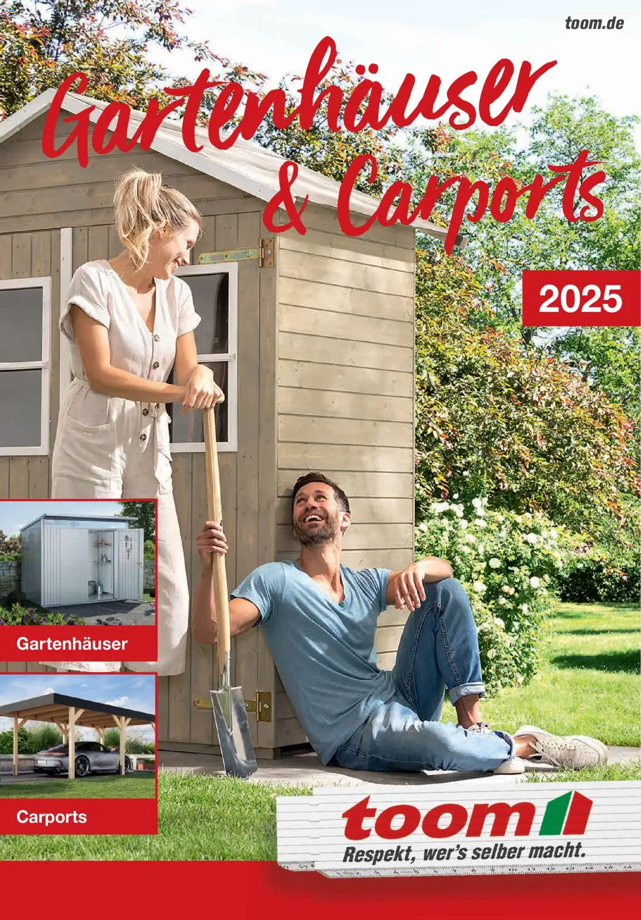 Toom Baumarkt Gartenhäuser & Carports (vom 01.01.2025 - 31.12.2025)