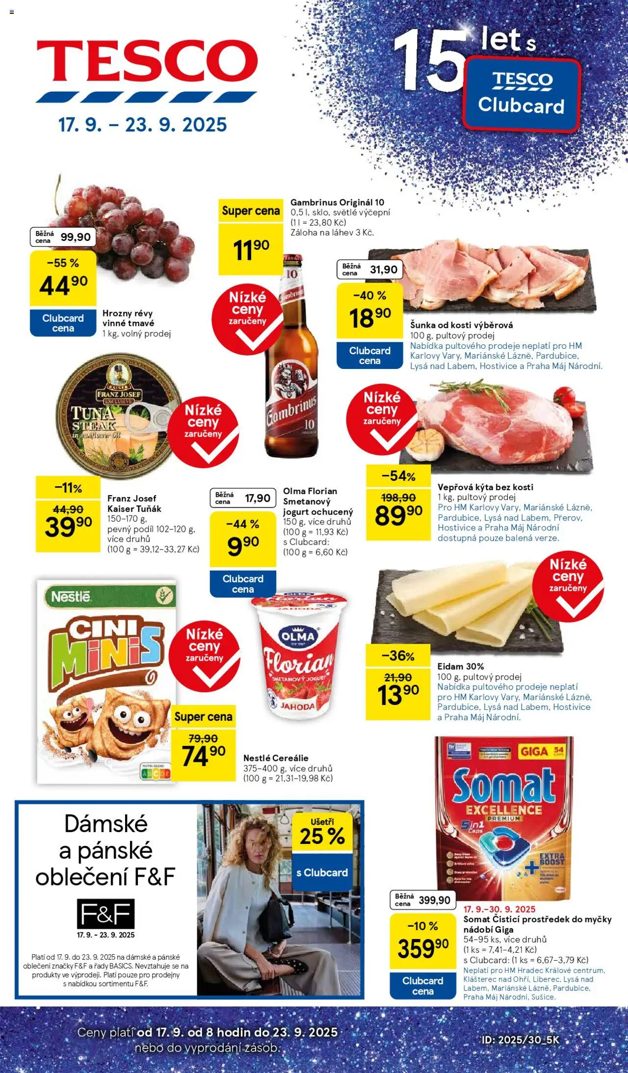  TESCO leták od 17.09.2025 - Akční "Hypermarket" leták