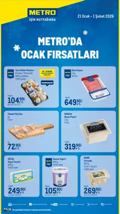Metro Metro'da Ocak Fırsatları 21.01.2026 - Broşürünün önizlemesi