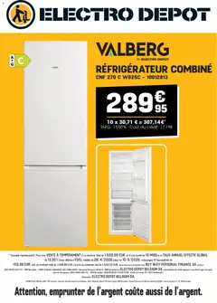 Prévisualisation de Electro Depot Publicité du magasin Electro Depot formulaire valide 29/04/2026