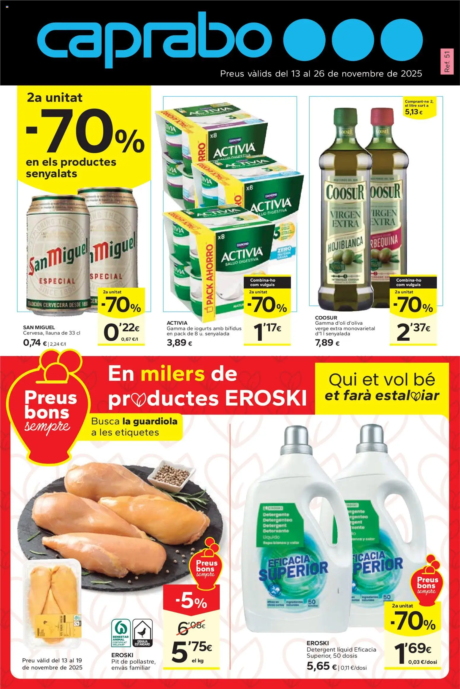 Vista previa del folleto de la tienda Caprabo válido desde el 13/11/2025 - Ropa, Detergente