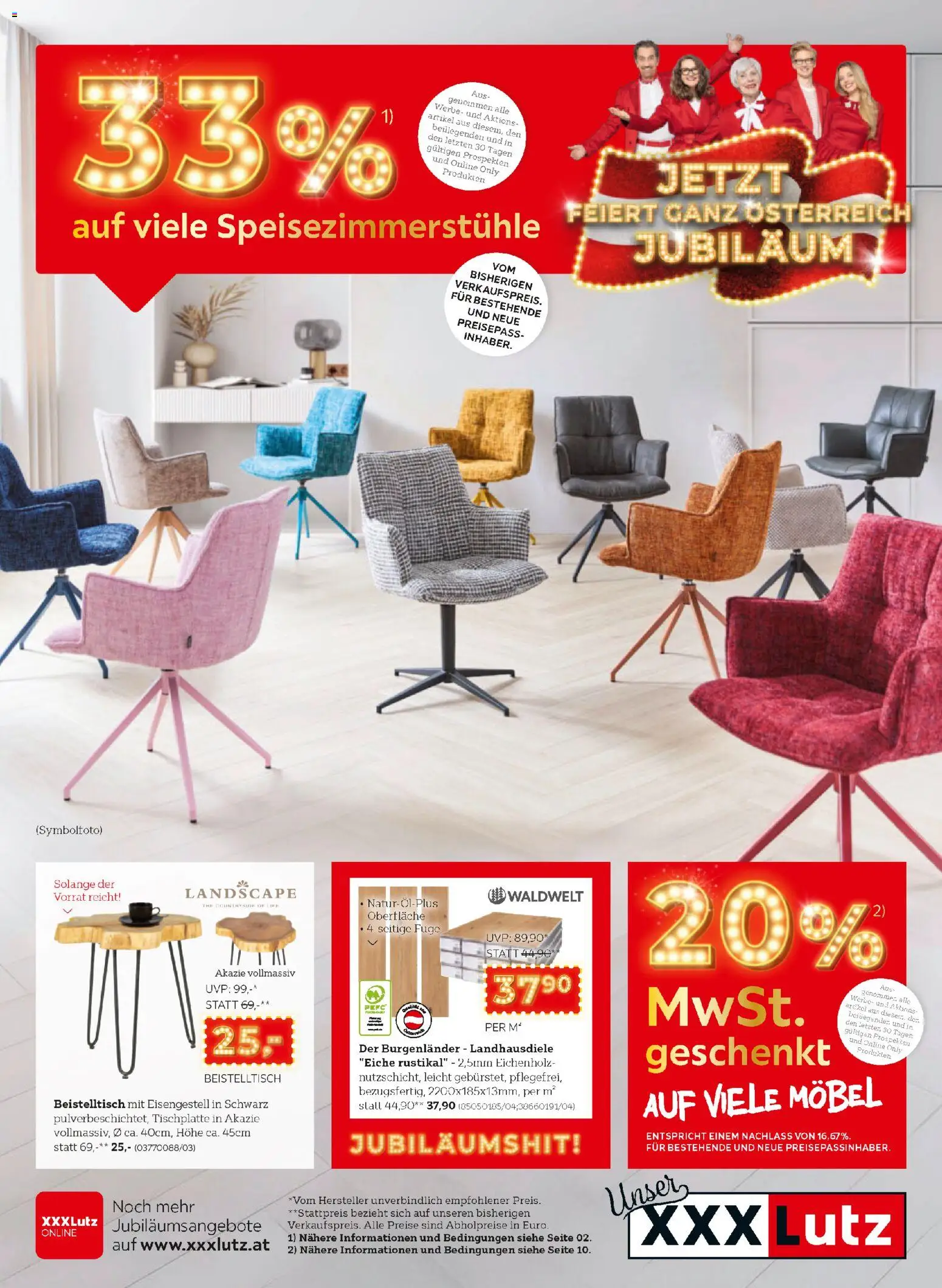 XXXLutz Spiesezimmerstühle ab (28.10.2025 - 04.11.2025) - Seite 1