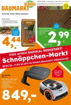 Vorschau von dem Prospekt des Geschäftes Globus Baumarkt, gültig ab dem 23.03.2026