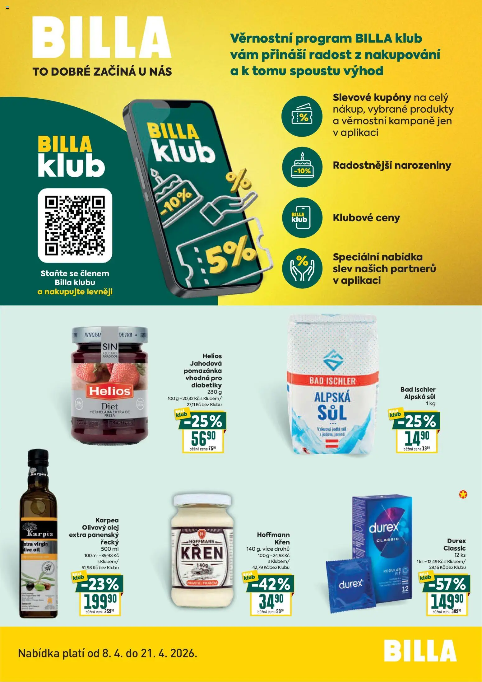 Náhled nabídky: Billa Billa leták - Bonus club platný od 08.04.2026