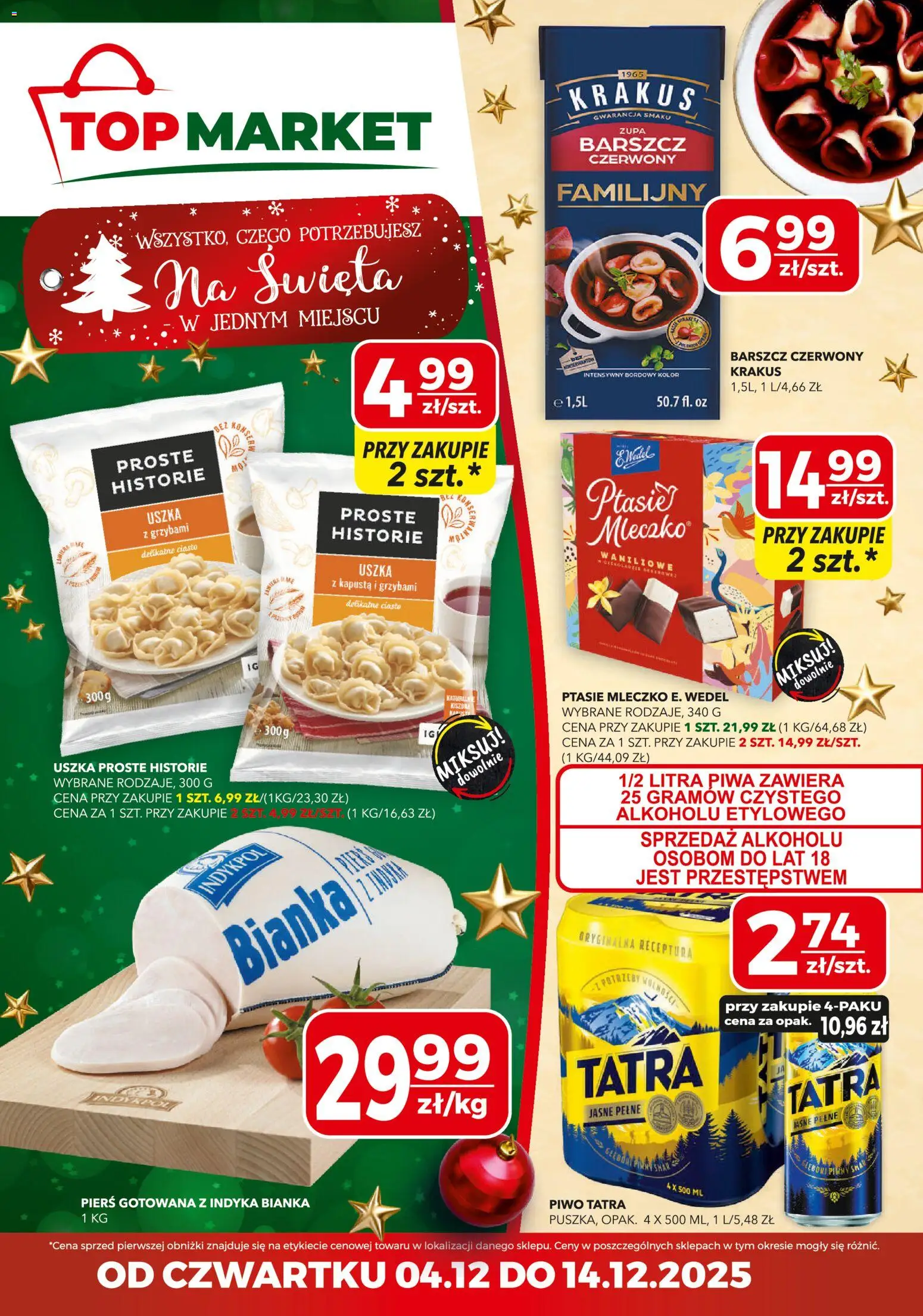 Pogląd gazetki "Gazetka" ze sklepu Top Market ważnej od 04.12.2025