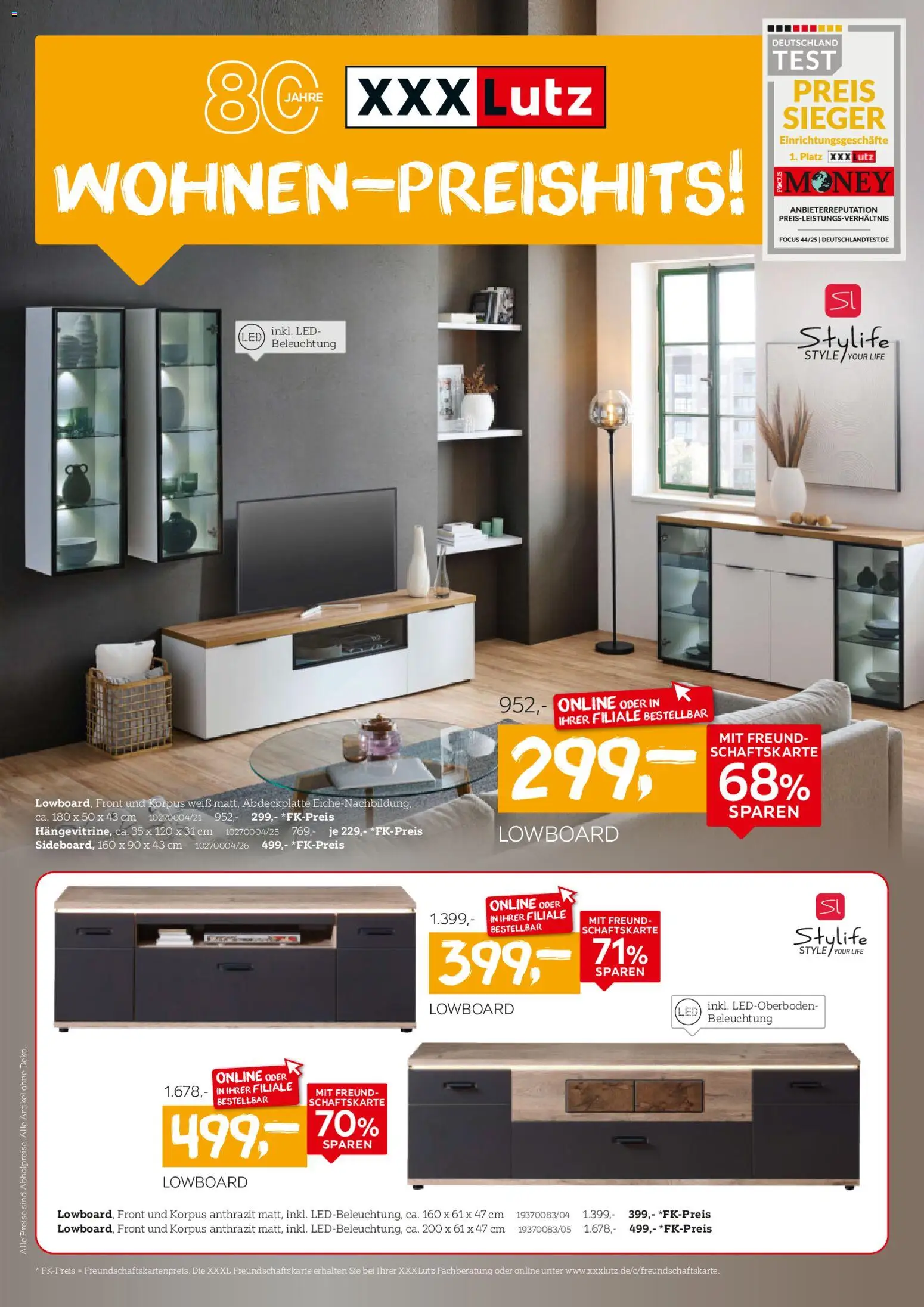 XXXL Lutz Wohnen-Preishits! (vom 26.10.2025 - 09.11.2025)