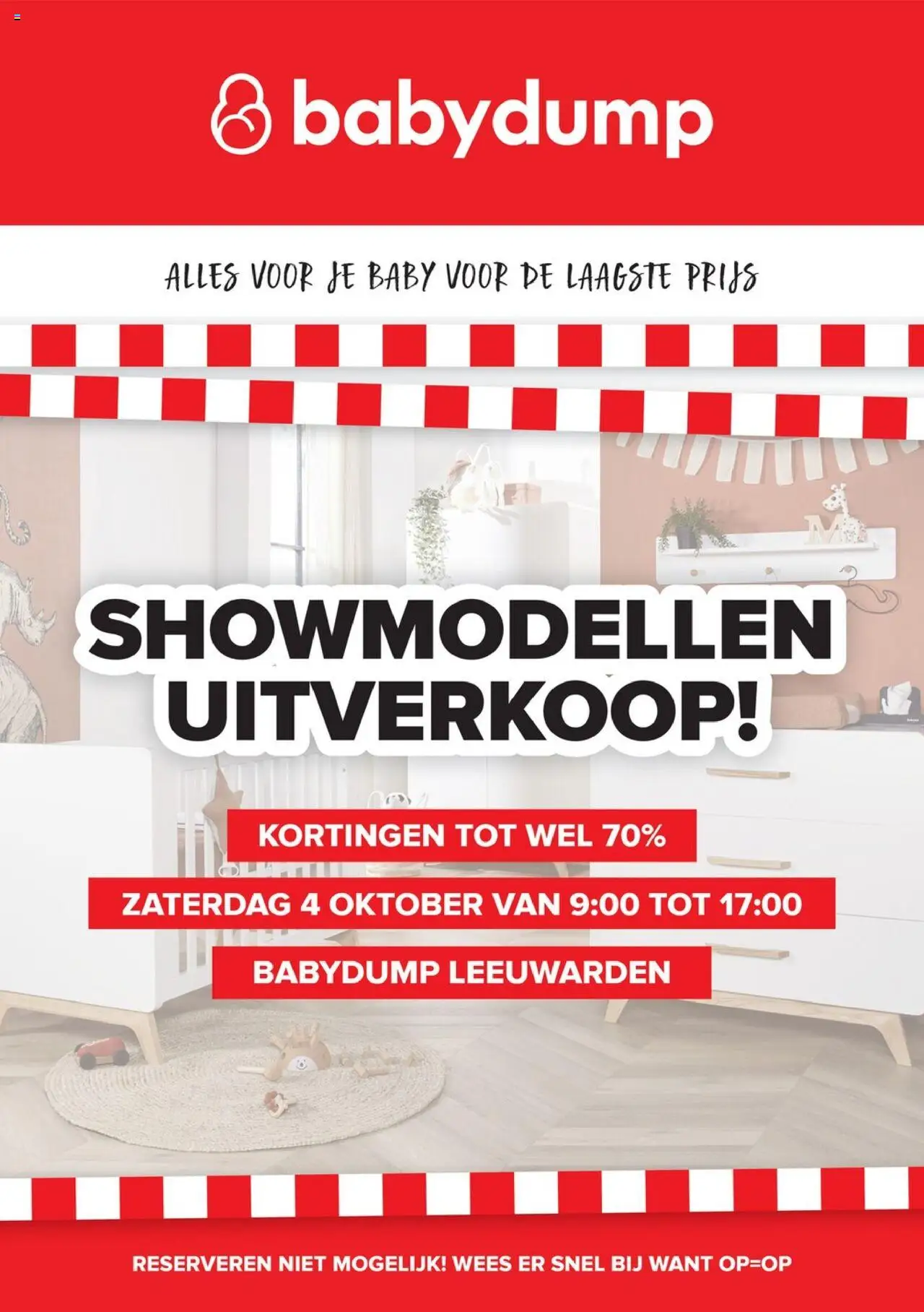 Baby-Dump shop Showmodellen Uitverkoop geldig vanaf 30-09-2025 - Paginanummer 1