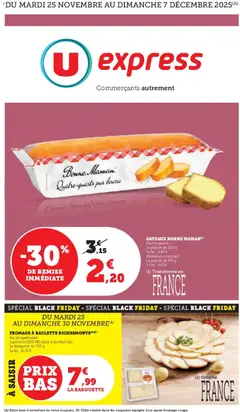 Prévisualisation de Les prix bas de la semaine du magasin U Express formulaire valide 25/11/2025