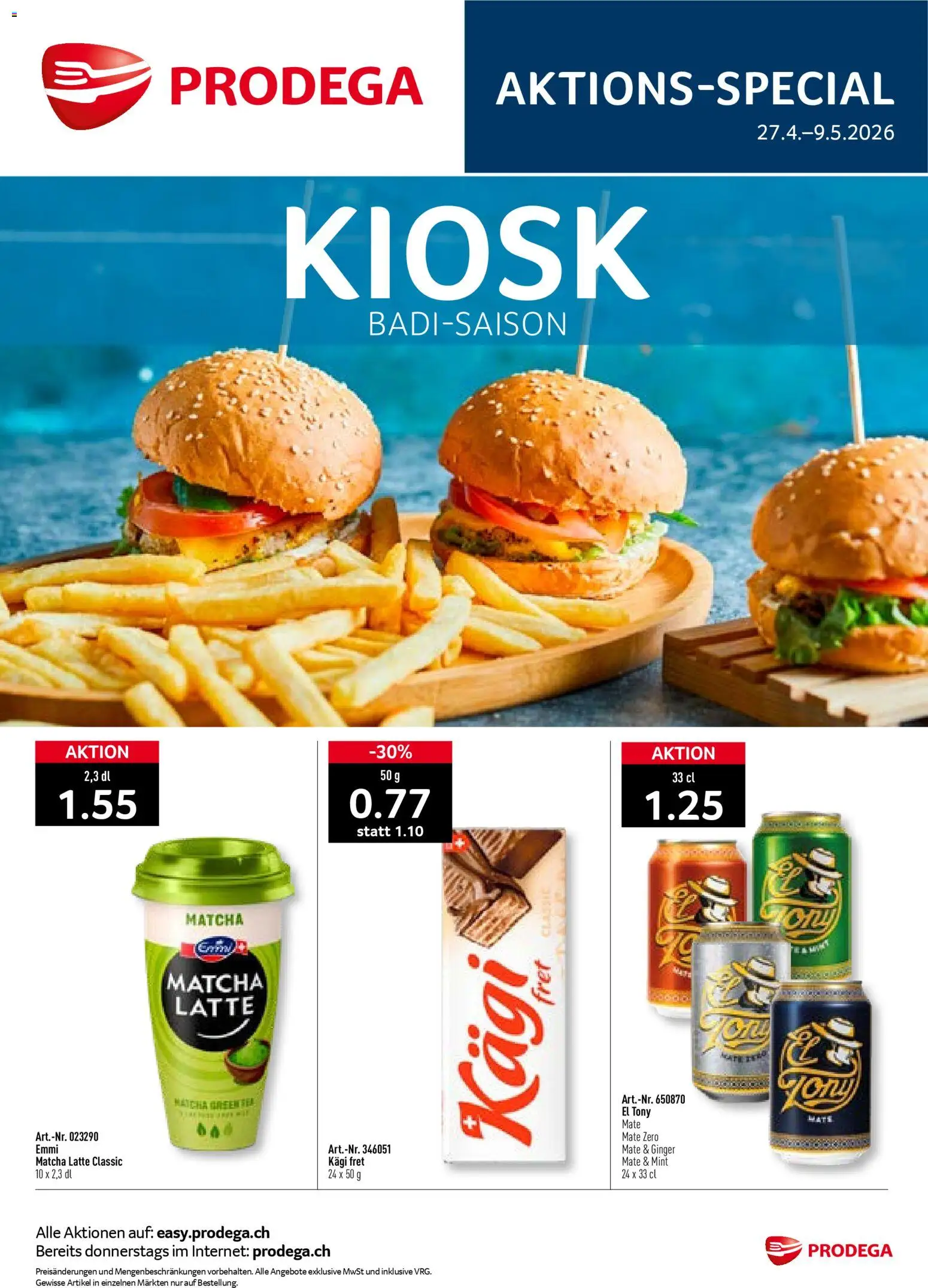 Vorschau des Merkblatts Prodega aktionen Kiosk vom Shop Prodega gültig von 27.04.2026 bis 09.05.2026