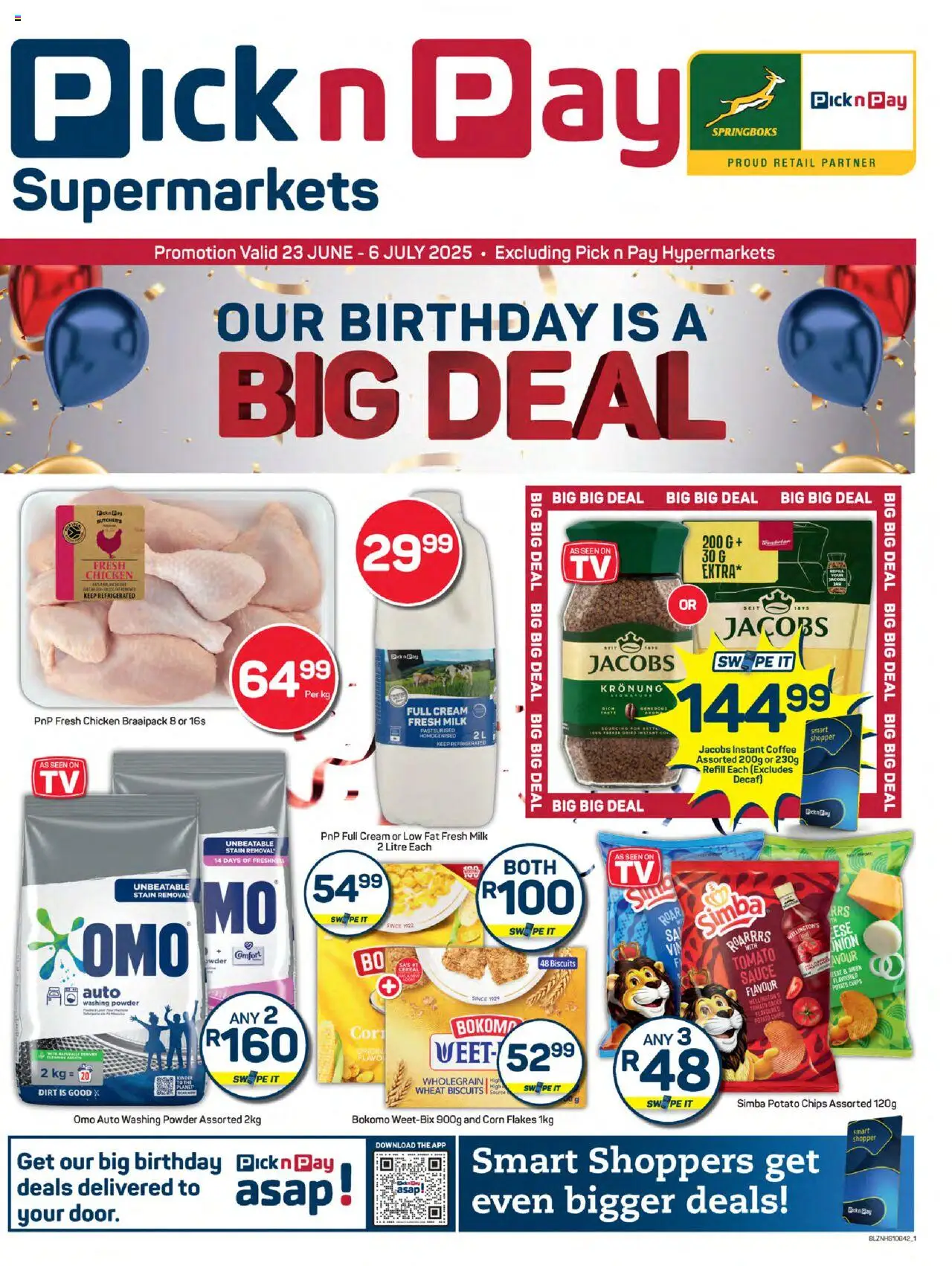 Pick n Pay KwaZulu-Natal - Birthday Specials from 23/06 - 06/07/2025 > Promotions