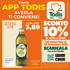 Anteprima dell'opuscolo Volantino Lazio dal negozio Todis valido da 18/09/2025