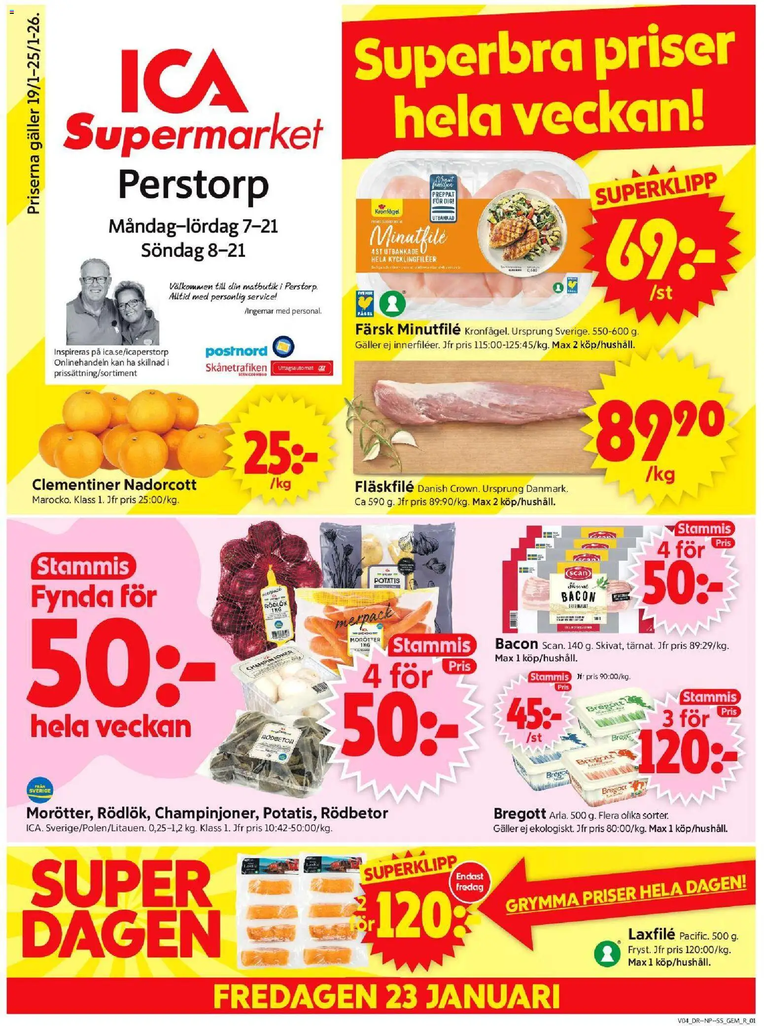 Förhandsgranska reklamblad Perstorp från butik ICA Supermarket gäller från 19/01/2026