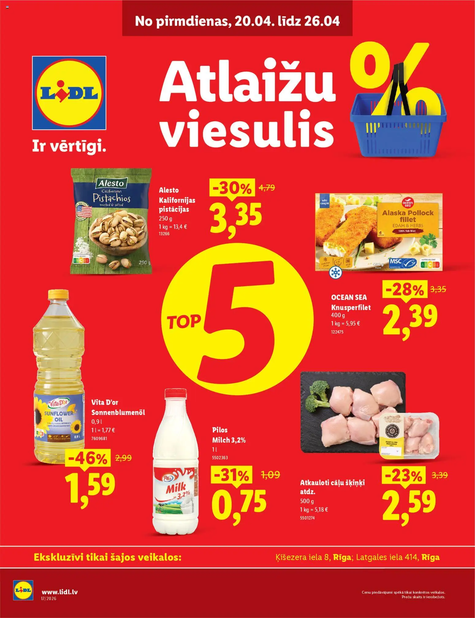 Skatīt Lidl akciju bukletu, derīgs no 20.04.2026.