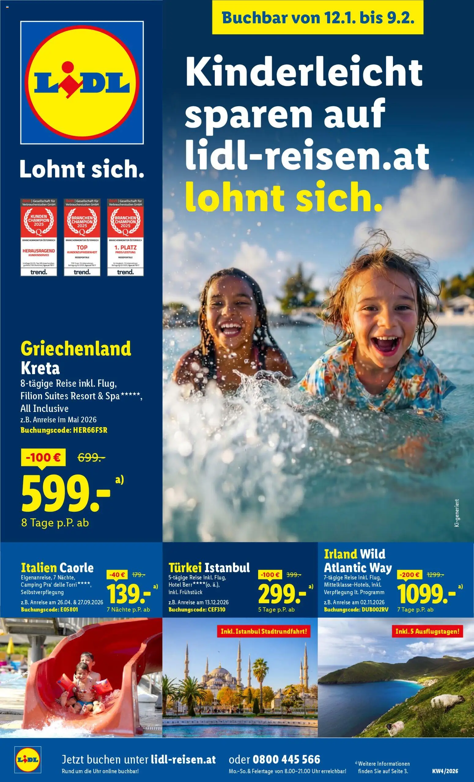 Vorschau der Angebote: Lidl Frühbucher-Highlights gültig ab 12.01.2026