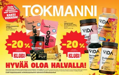 Kaupan Tokmanni Tarjoukset - Terveysliite esikatselu, voimassa 08/09/2025