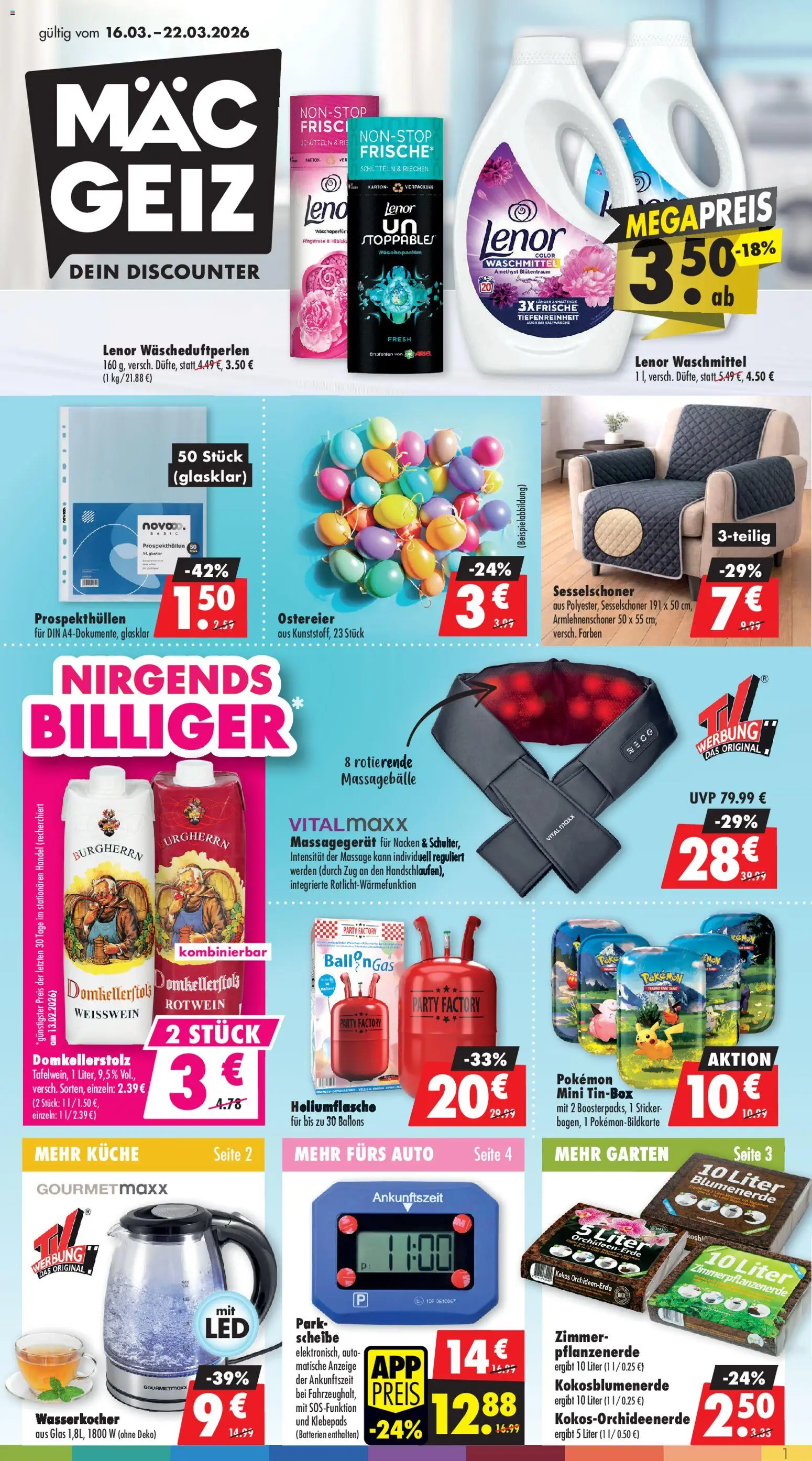 Vorschau von dem Prospekt des Geschäftes Mäc Geiz, gültig ab dem 16.03.2026