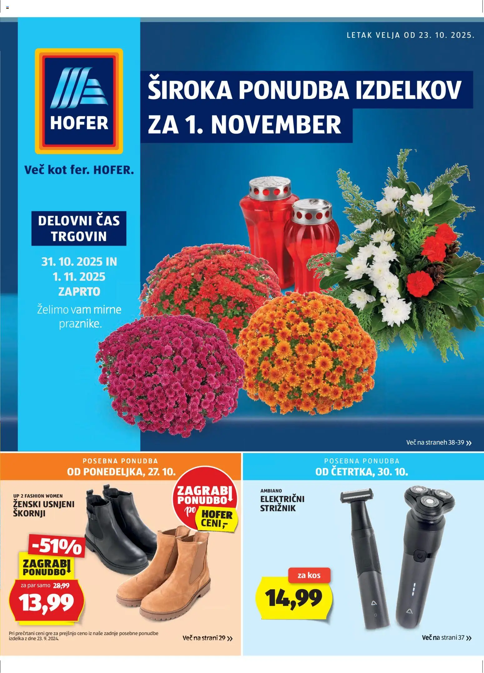 Hofer Katalog od 23.10.2025 - aktualna ponudba - stran 1