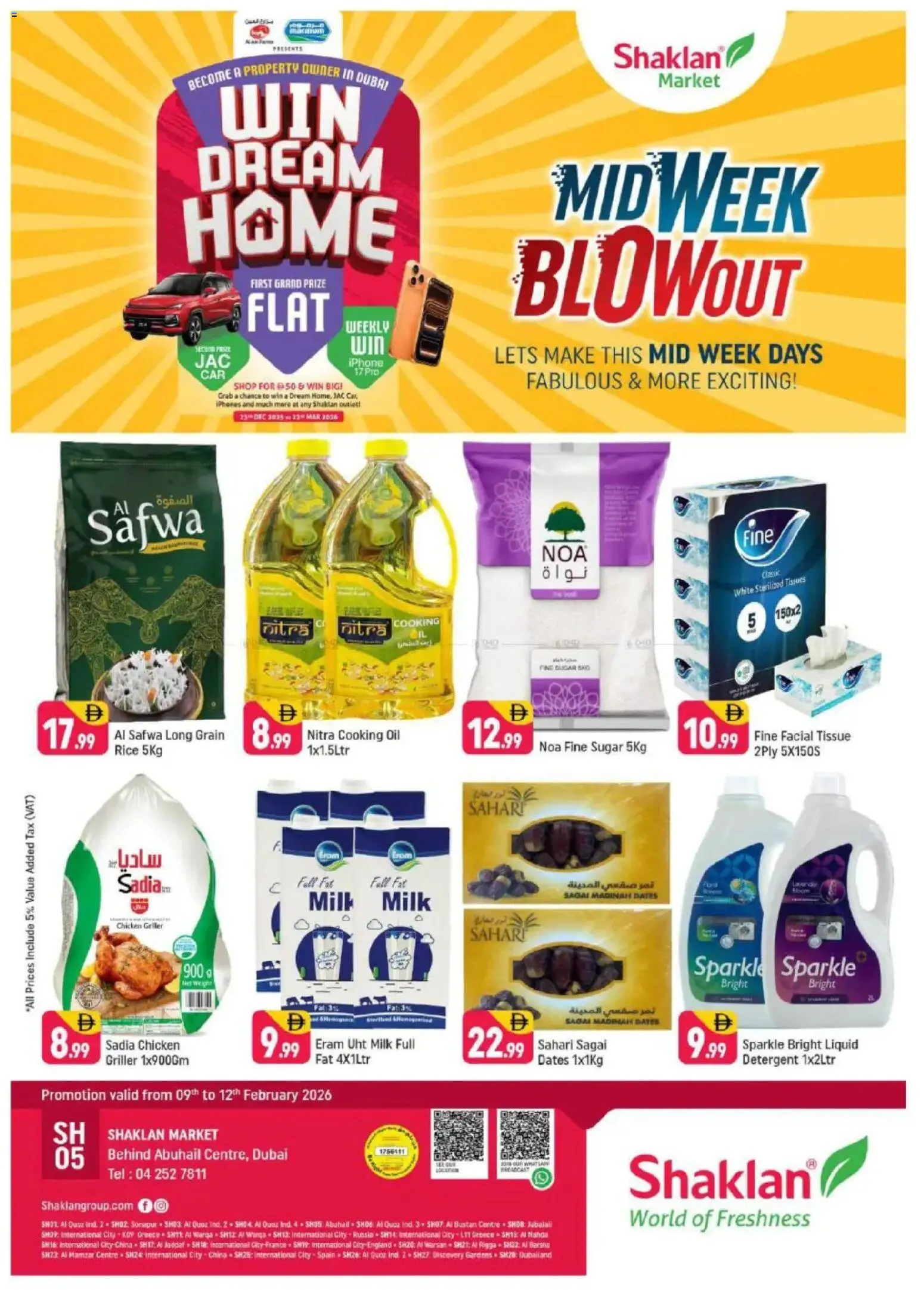 Preview of the catalogue Midweek Blow Out - Behind Abu Hail Centre of store Shaklan valid from 9 Feb, 2026