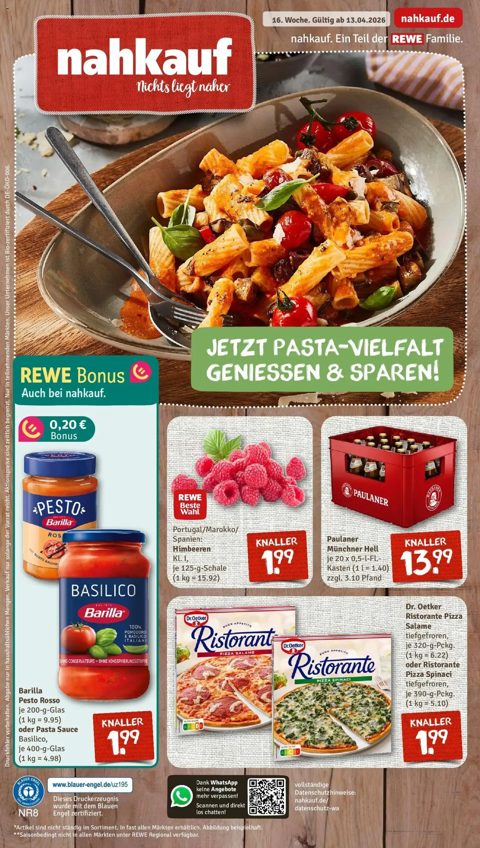 Vorschau von dem Prospekt des Geschäftes Rewe, gültig ab dem 12.04.2026