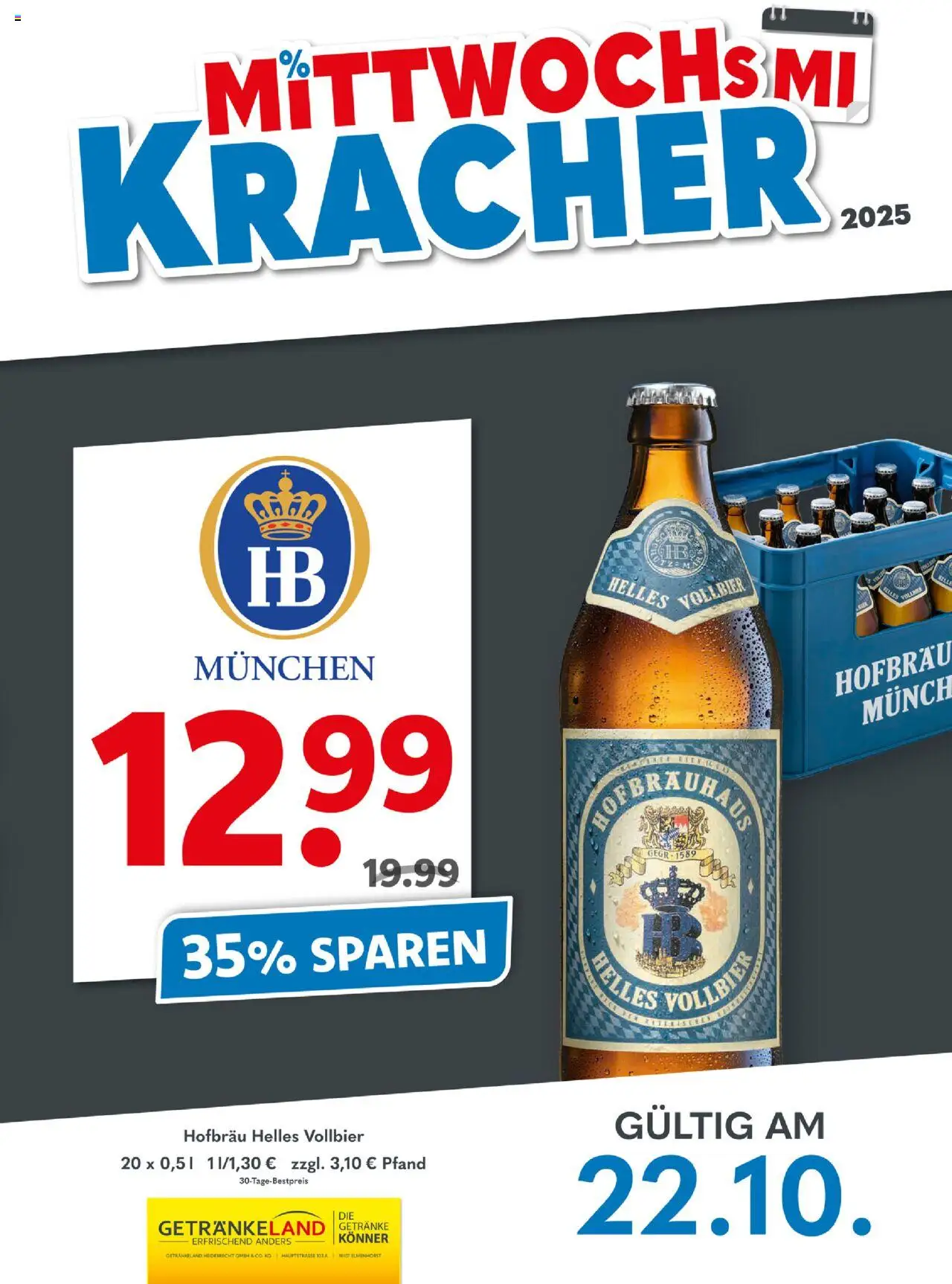Getränkeland Mittwochs Kracher (vom 22.10.2025 - 22.10.2025)