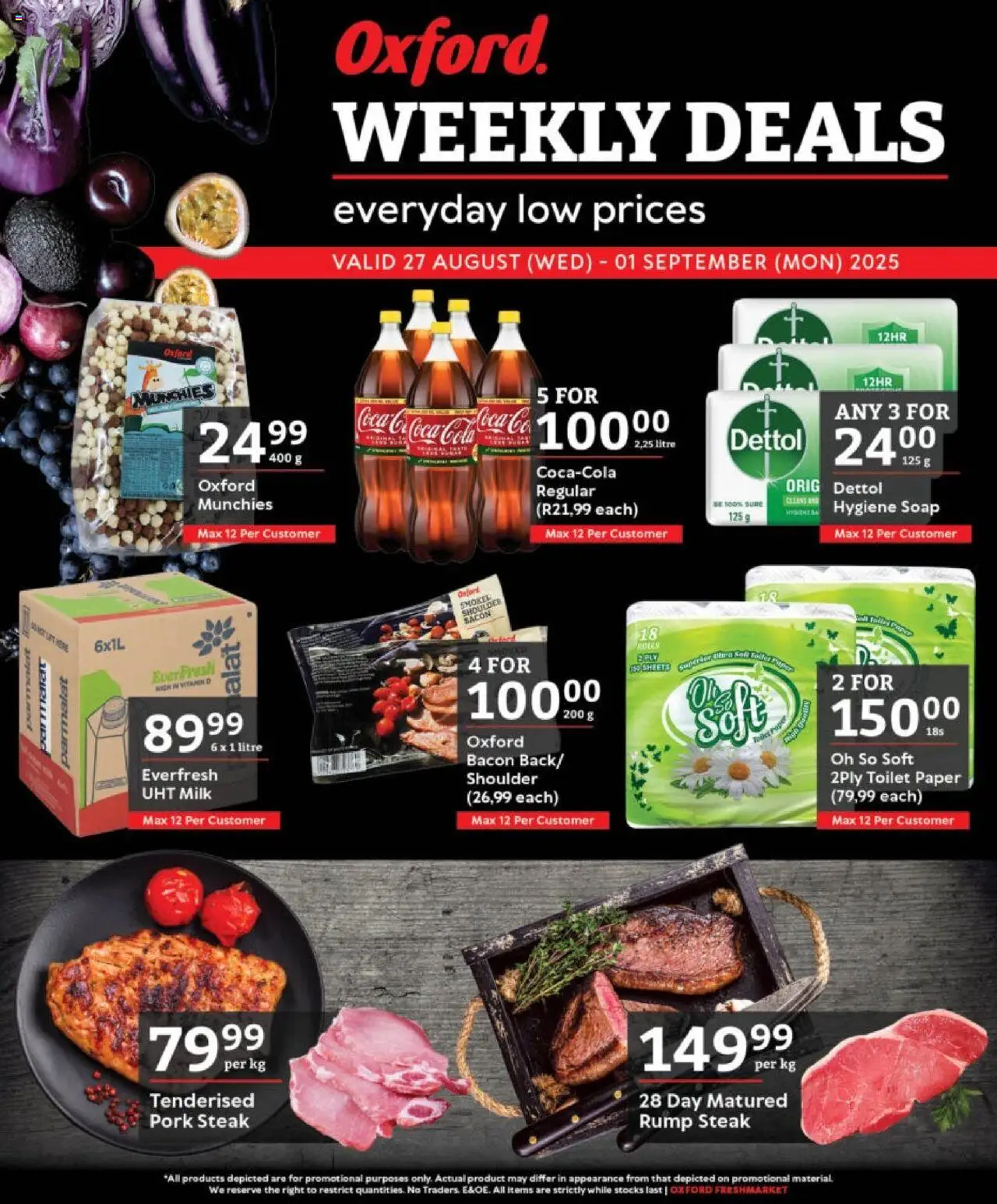 Oxford Freshmarket Specials from 27/08 - 01/09/2025 > Promotions