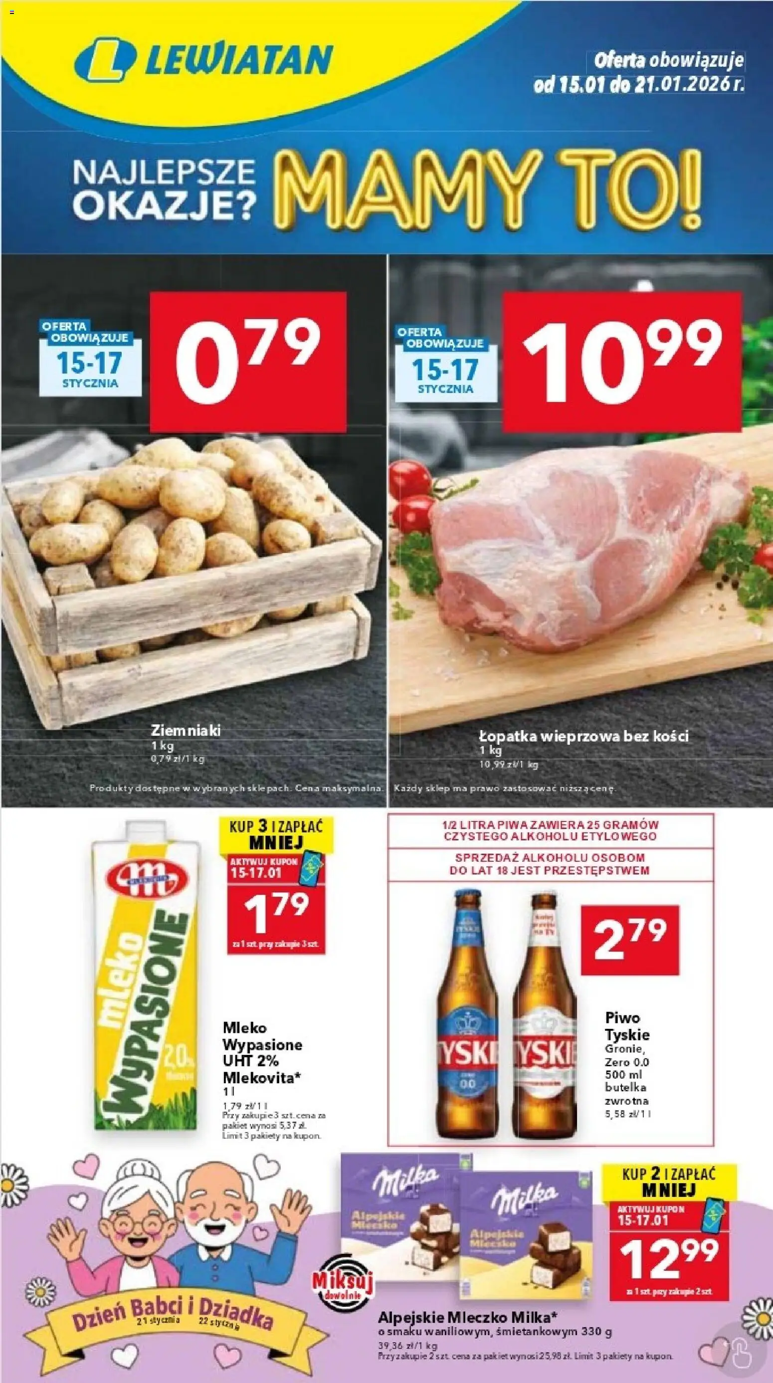 Pogląd gazetki "Katowice" ze sklepu Lewiatan ważnej od 15.01.2026