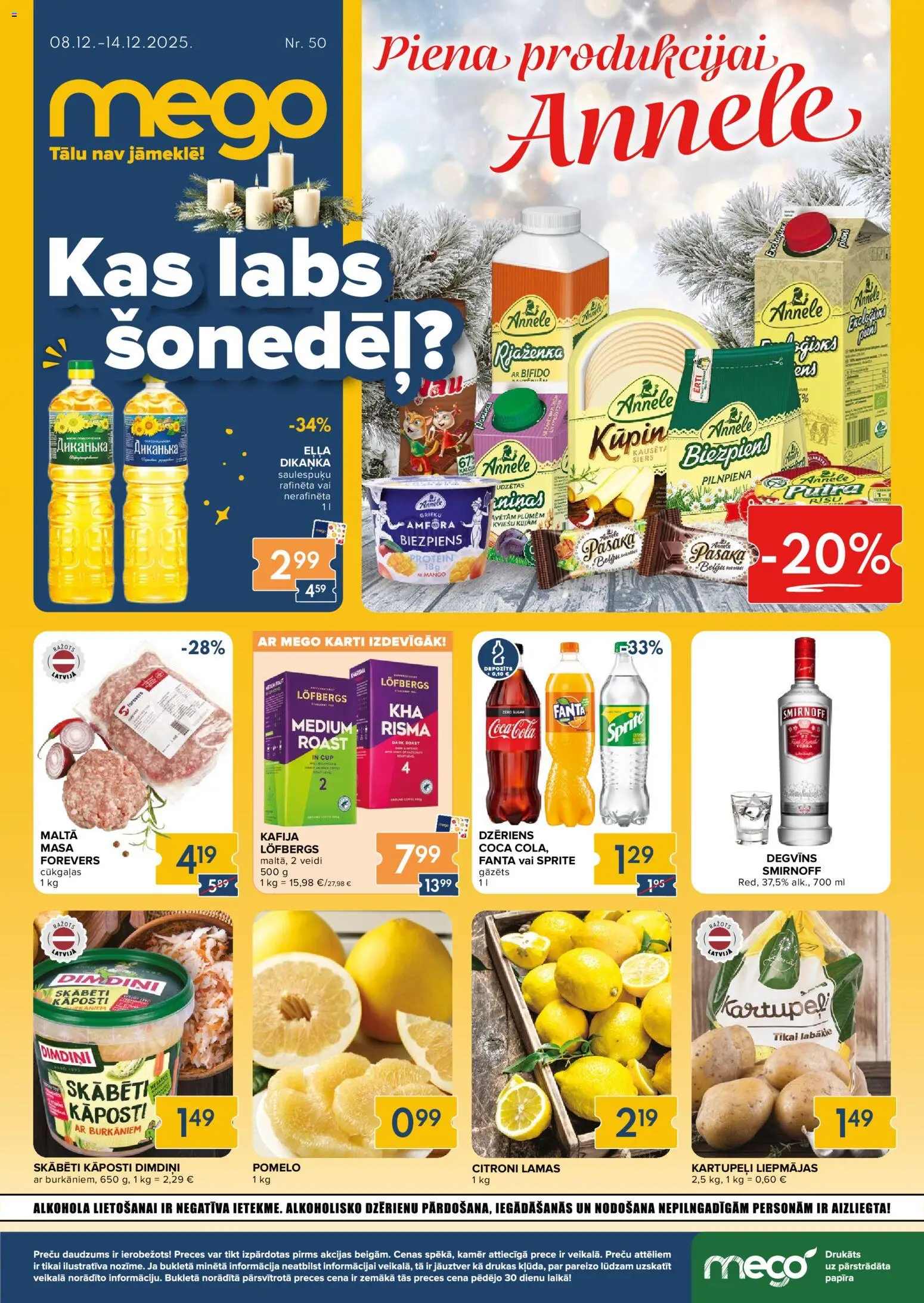 Skatīt Mego akciju bukletu, derīgs no 2025.12.08