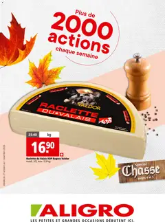 Vorschau des Merkblatts Aktionen Chasse Chavannes, Matran, Genève, Sion vom Shop Aligro gültig von 27.10.2025 bis 01.11.2025