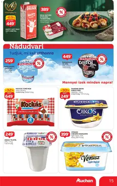 Auchan - Akciós újság Auchan megtekintése, amely érvényes 2025.10.30.-től | Oldal: 15