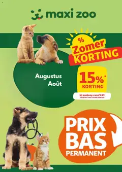 Prévisualisation de Folder / Publicité du magasin Maxi Zoo formulaire valide 14/08/2025
