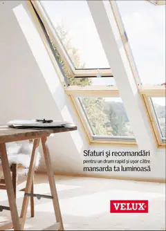 Previzualizarea de cataloage: Velux Catalog - Sfaturi și recomandări pentru un drum rapid și ușor către mansarda ta luminoasă valabil de la 01.01.2025